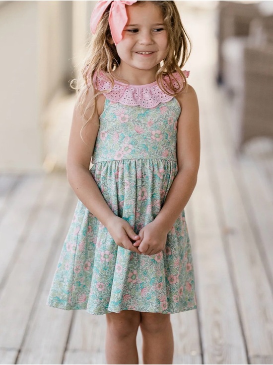 cheeky plum Other - Cheeky Plum Girls 5 Penelope Knit Dress in Rose Water Blossom